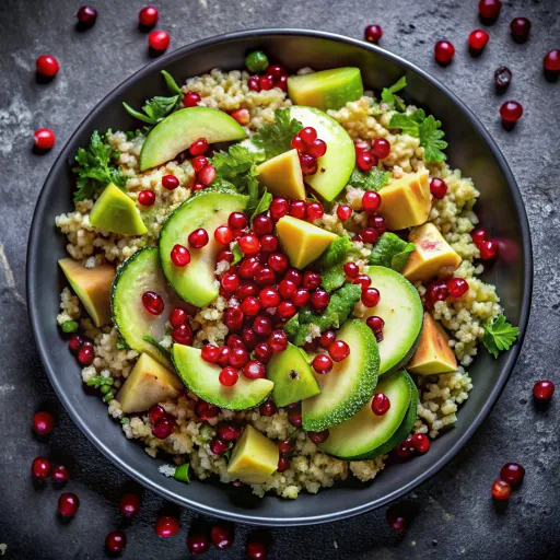 Narlı Kinoa ve Avokado Salatası