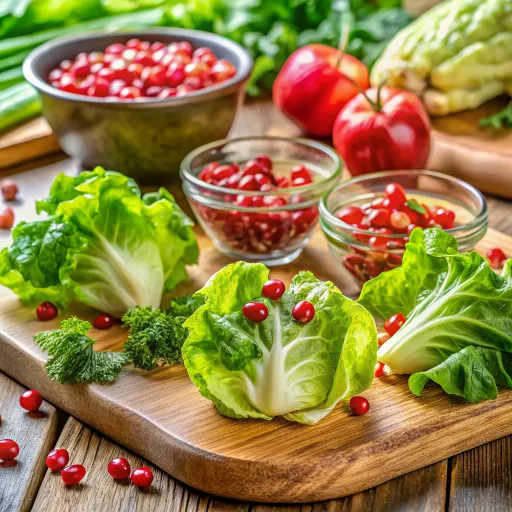 Nar ve Yeşillikli Göbek Marul Sarmaları